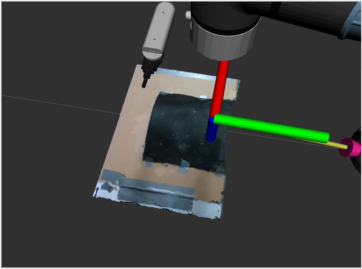 Raw point cloud output from RealSense depth camera